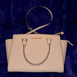 Michael kors leather selma satchel
